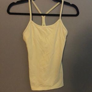yellow athletic tank top